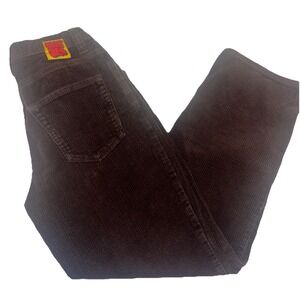 Empyre VTG Corduroy Pants Jeans Women's  Brown Sz 26 Carpenter Funky Rare Unique